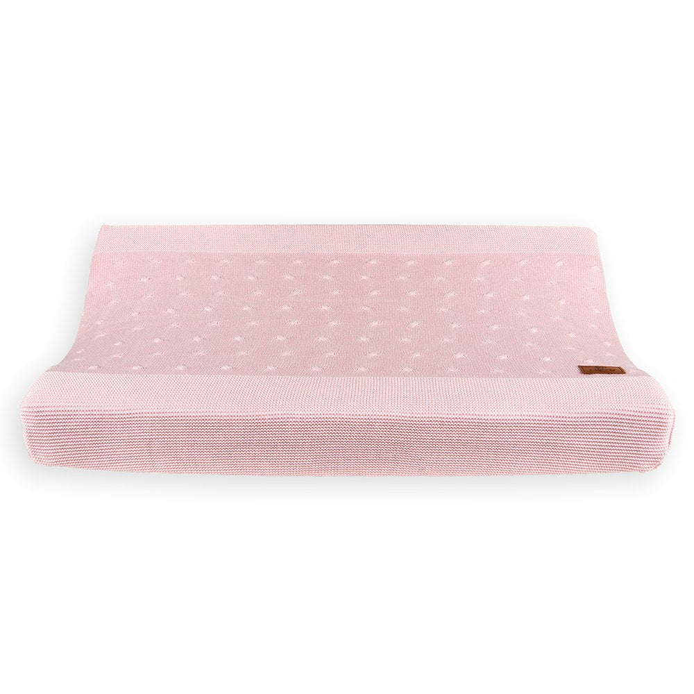 Baby's Only Changing Pad Cover - Cable Baby Pink