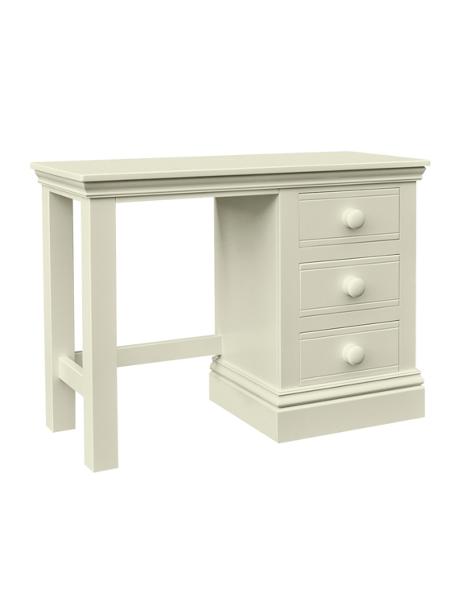 New Hampton Single Pedestal Desk - Ivory