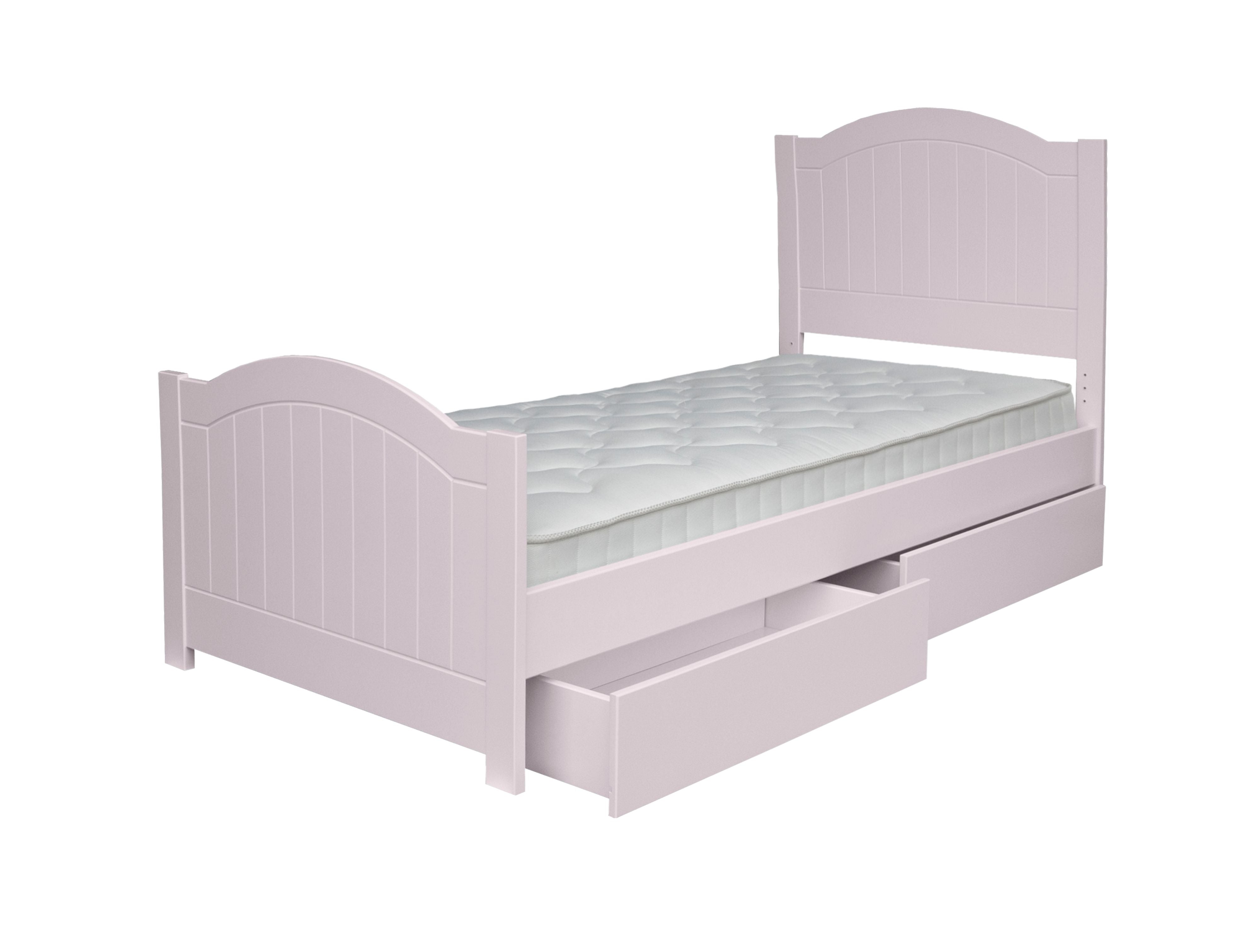 New Hampton Grooved Single Bed - Candy Floss