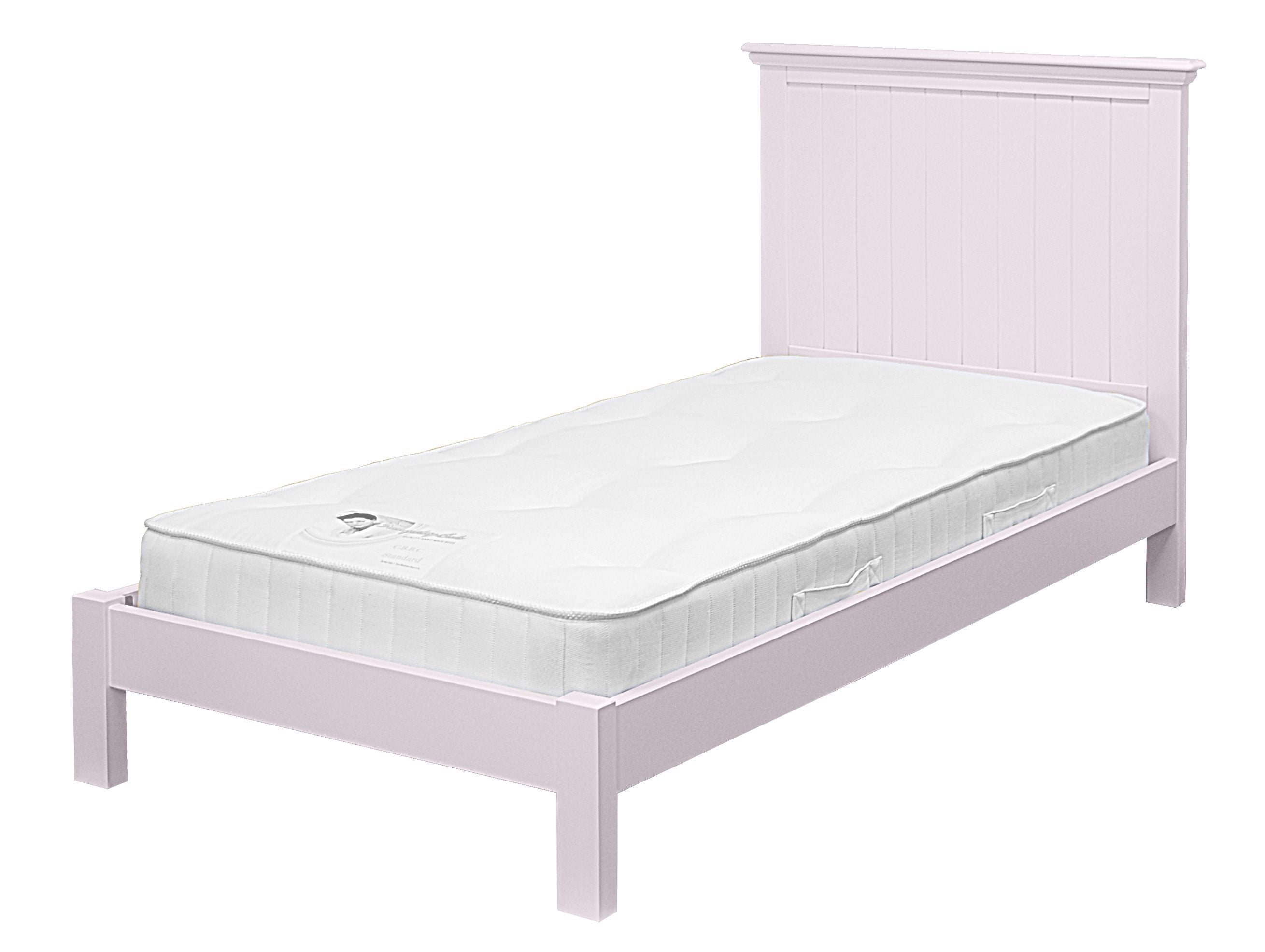 New Hampton Low Foot End Grooved Single Bed - Candy Floss