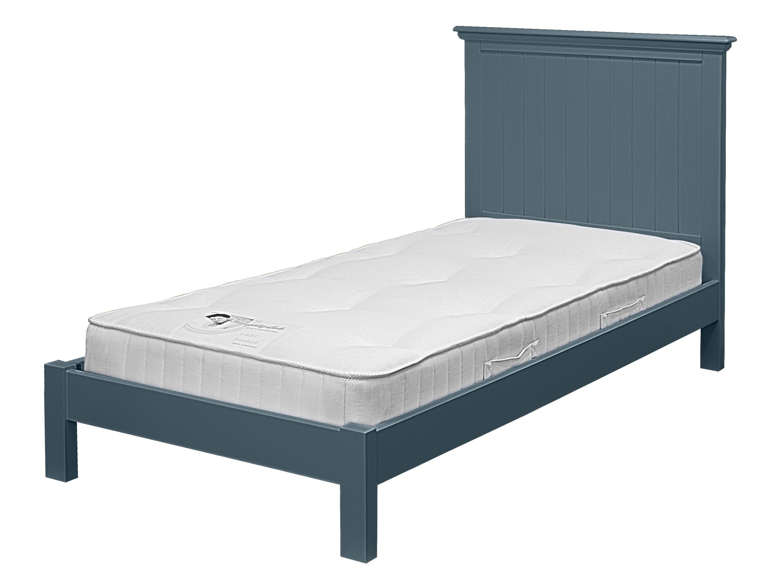 New Hampton Low Foot End Grooved Single Bed - Night Sky