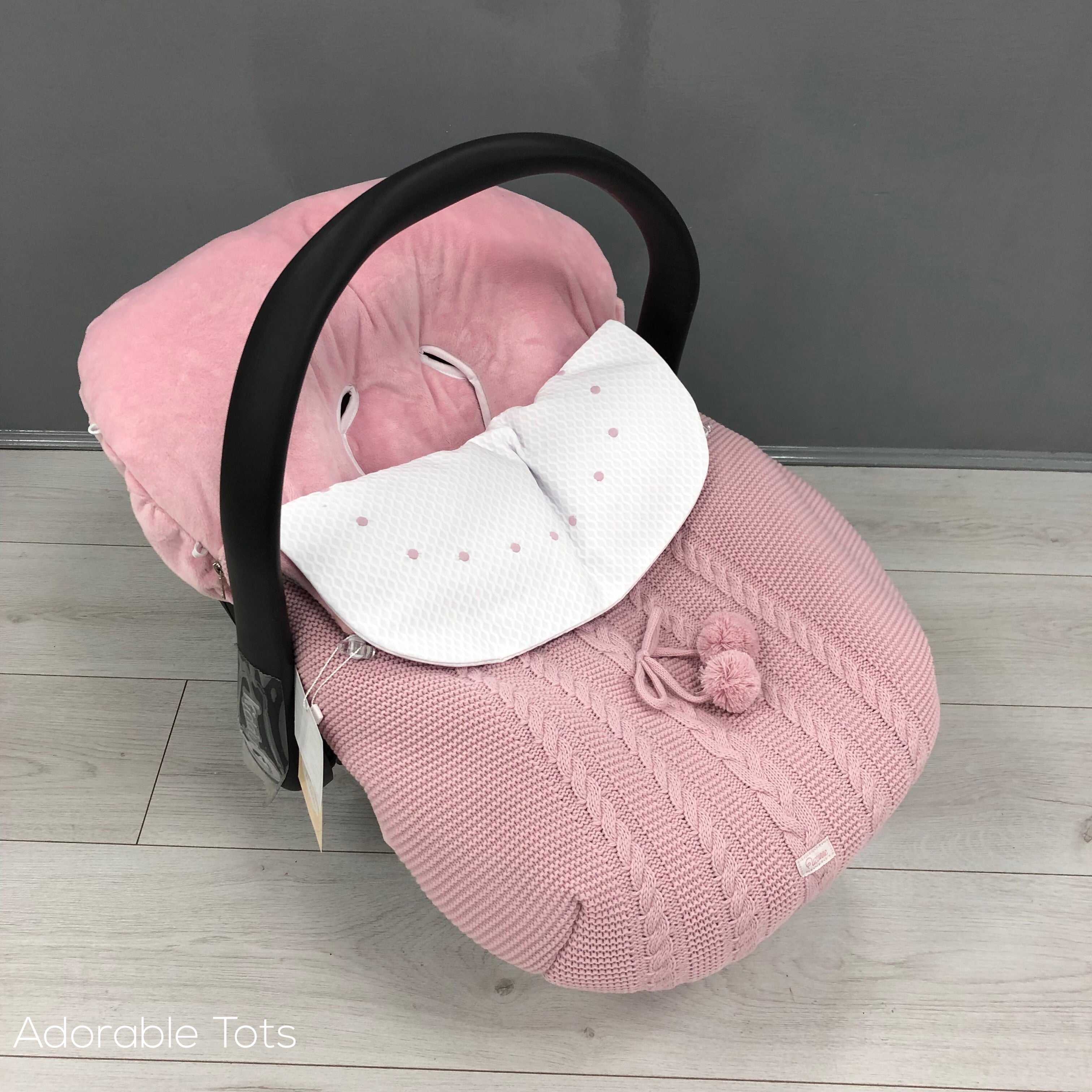 Adorable Tots Universal Infant Carrier Footmuff - Pink
