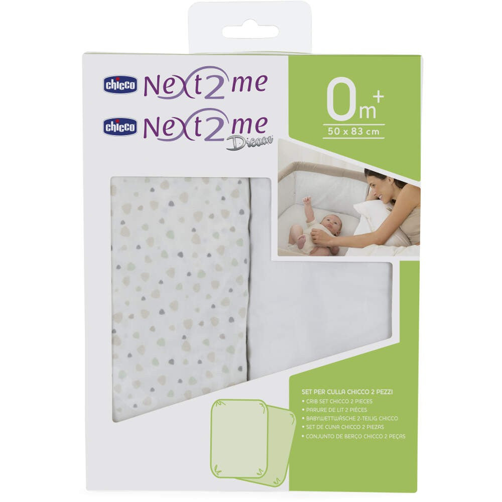 Chicco 2 Pack Fitted Crib Sheets - Stars