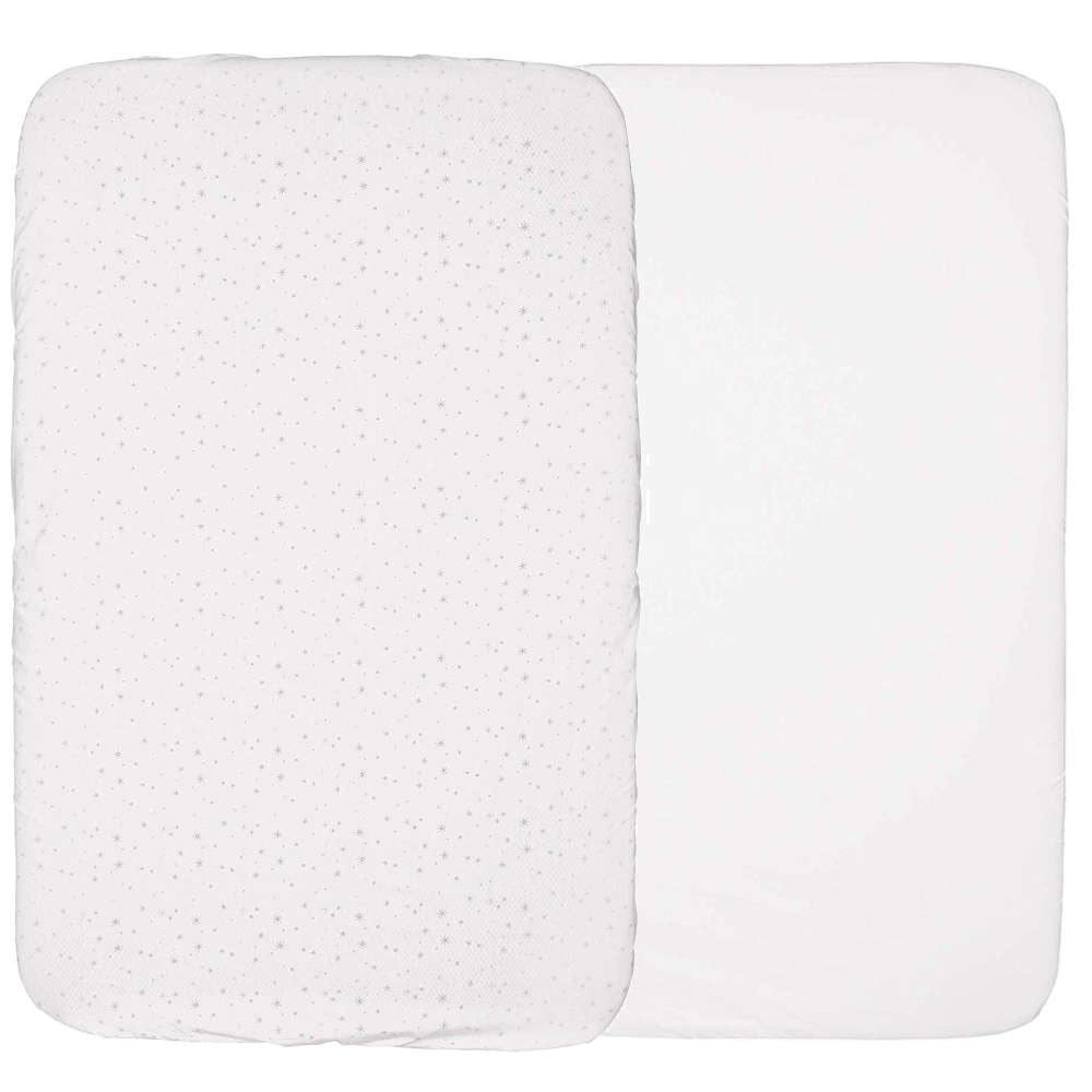 Chicco 2 Pack Fitted Crib Sheets - Stars