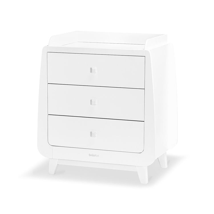 SnuzKot Luxe 2 Piece Nursery Furniture Set - White