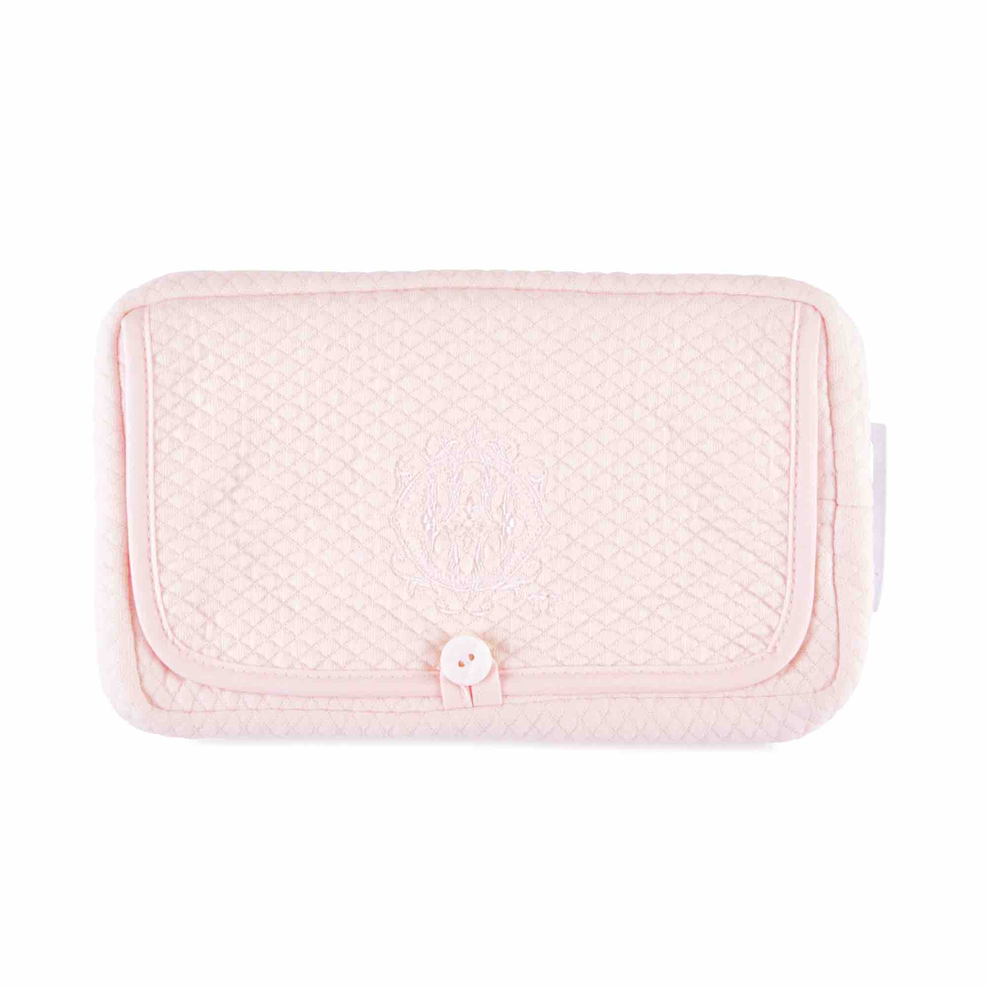 Theophile & Patachou Travel Baby Wipes Cover - Royal Pink